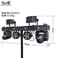 Éclairage DJ portable professionnel 300W RGBW 4 en 1 avec support, équipement de discothèque, bar, éclairage LED Par Bar, éclairage de scène