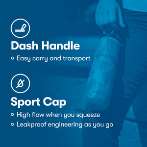 Sport isolé-bouteilles d'eau étanches garder le refroidisseur d'eau 2X <span class=keywords><strong>plus</strong></span> long-sans BPA Sport et vélo bouteille à presser avec poignée - Product Image 5