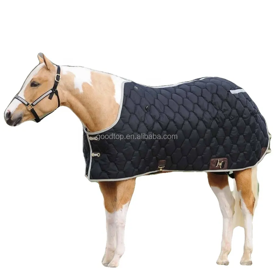 Tapis extensible pour cheval, vêtement personnalisé en coton, résistant à l'eau