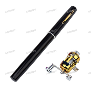 Obei — canne à pêche de poche Portable, accessoire télescopique avec Mini moulinet à la traîne - Product Image 4