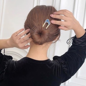 Venta al por mayor, horquilla de pelo francesa en forma de U, palillos de pelo de metal Vintage para <span class=keywords><strong>mujer</strong></span> - Product Image 2