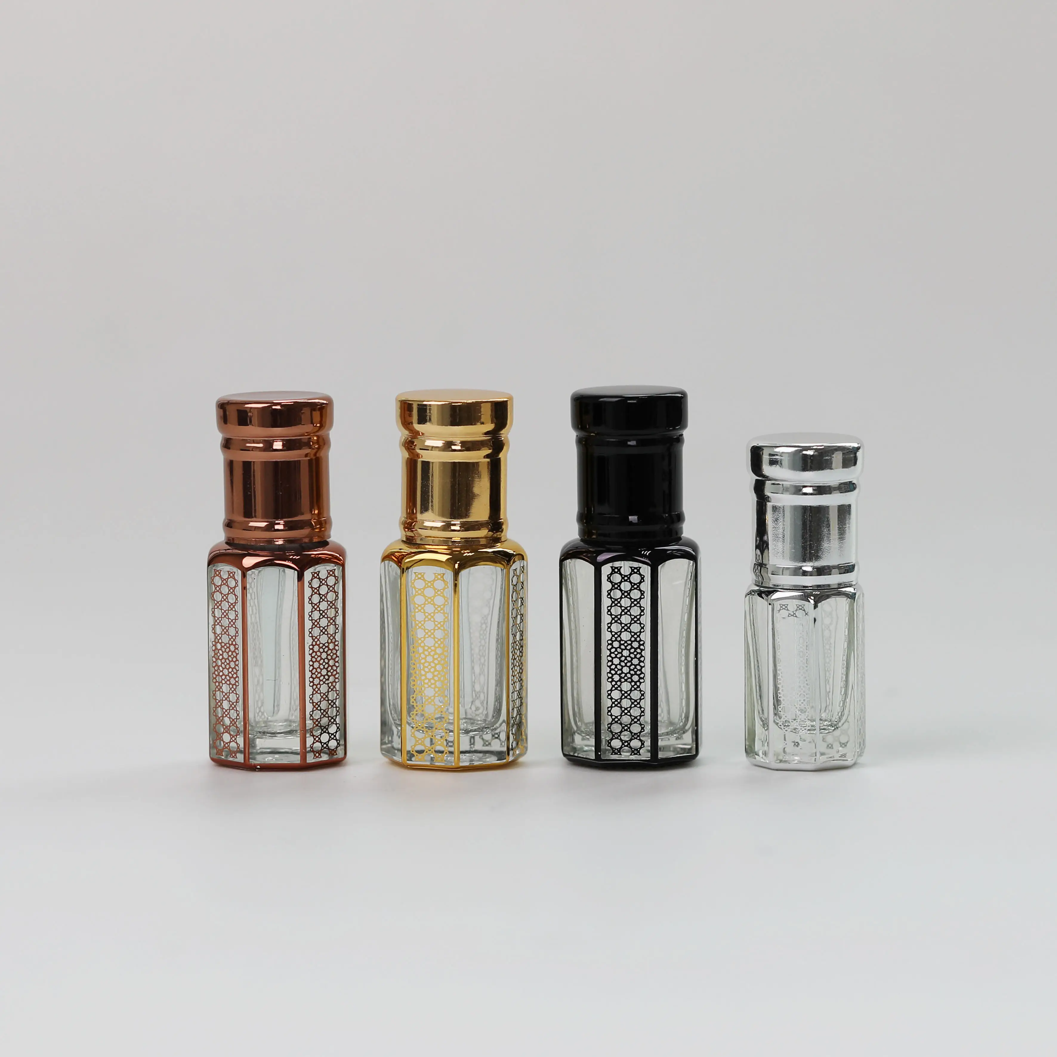 3 Ml 6 Ml 12 Ml boş parfüm cam uçucu yağ Attar rulo şişeler