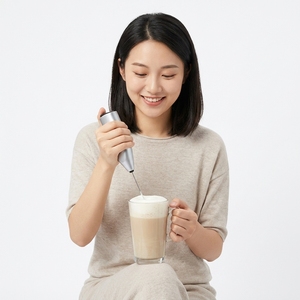 <span class=keywords><strong>Mousseur</strong></span> <span class=keywords><strong>à</strong></span> <span class=keywords><strong>lait</strong></span> électrique portatif en acier inoxydable pour les lattes, les cappuccinos, les cafés, utilisation en bar <span class=keywords><strong>à</strong></span> café - Product Image 2