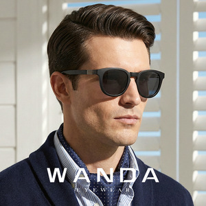Wanda Polarized Sunglasses S33101 UV400 Anti Glare Men's TR90 <b>Frame</b> TAC Lens <b>Grey</b> - Product Image 1