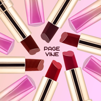 Rouge à lèvres liquide 3-en-1 tendance pour femmes, haute pigmentation, imperméable, velours, longue tenue, végan, mat, sans cruauté, couleurs personnalisables