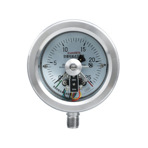 Manomètre de pression électrique antidéflagrant en acier inoxydable Yxc100b, 100 mm, précision 1,6, connexion filetée - Product Image 1