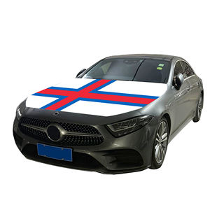 Vente en gros 120x150cm <span class=keywords><strong>les</strong></span> î<span class=keywords><strong>les</strong></span> Féroé housses de capot de voiture drapeau abordable résistant à l'usure et durable couverture de capot de moteur de voiture - Product Image 2