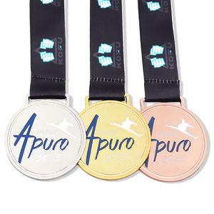 Çin'de yapılan üretici özel tasarım UV baskı logosu 3D <span class=keywords><strong>Metal</strong></span> spor altın ucuz süblimasyon boş madalya - Product Image 2