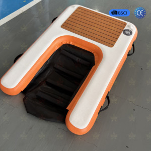 Plataforma Flotante Inflable <span class=keywords><strong>de</strong></span> PVC Plegable OEM ODM con Tecnología Drop Stitch <span class=keywords><strong>para</strong></span> <span class=keywords><strong>Perros</strong></span>, Rampa <span class=keywords><strong>de</strong></span> Agua <span class=keywords><strong>para</strong></span> Embarcaciones y Piscinas - Product Image 1