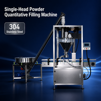 Machine de remplissage et de scellage compacte OEM à tête unique pour sachets souples, sacs Kraft, café, thé en poudre avec contrôle numérique