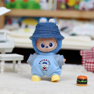 Fourth Generation Mini L Bubu Doll Clothes Onesie 10cm Vinyl Keychain Blind <b>Box</b> Outfit Unisex Youth Fashion - Product Image 4