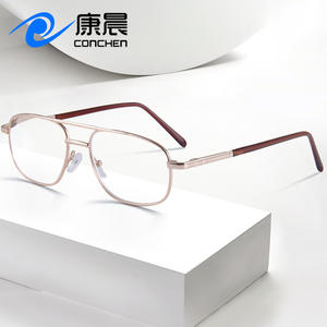 แว่นอ่านหนังสือทรงรีโลหะ Conchen รุ่น 5032 เลนส์เรซิ่นอะสเฟอริคน้ำหนักเบา สำหรับทุกเพศ ผลิตที่เวินโจว - Product Image 5