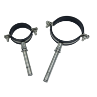 Collier de serrage en acier inoxydable 304 201 avec vis d'expansion pour tuyau de drainage en PVC, fixation rapide pour tuyau de drainage