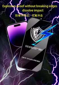 Pour Samsung pour Xiao <span class=keywords><strong>MI</strong></span> protecteur d'écran 99H ESD Mobile protecteur d'écran en verre trempé pour iPhone 13 14 15 Pro Max - Product Image 3