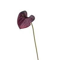 EVA Real Touch 3D handgemaakte kunstmatige Anthurium bloemen met rode roze enkele steel voor bruiloft, huis, feest, afstuderen decoratie