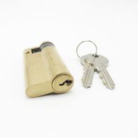 Cylindre de serrure de porte à mortaise de profil européen haute sécurité en laiton massif ANLI 68 mm