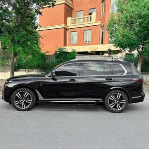 ชุดแต่งสเกิร์ตข้างรถยนต์ BMW X7 G07 M Sport ปี 2019 สีดำ Piano Black ลายคาร์บอนไฟเบอร์ ผิวด้าน - Product Image 1