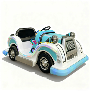 Voitures tamponneuses électriques vintage de haute qualité, moteur 500W, frein électronique, en fibre de verre, pour parc d'attractions pour enfants, usage extérieur - Product Image 4