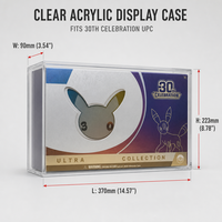 Boîte de présentation en acrylique magnétique transparente avec protection UV pour cartes à collectionner – Édition 30e Anniversaire – Protection pour boîte UPC – Vente directe usine