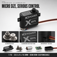 Servomoteur sans noyau XQ-S1009F 7,7g 3kg Mini Servo Numérique Étanche à Engrenages Métalliques 7,4V pour Aile d'Avion RC Vente en Gros OEM