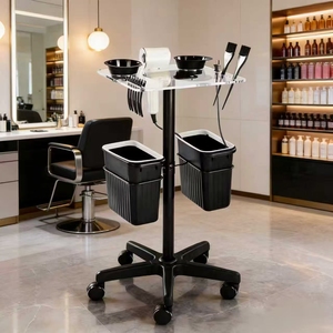 Chariot à outils pour bouclage et extensions capillaires, pour salon de coiffure, séchage à l'huile, coloration des cheveux, chariot de coloration à chaud, chariot de bar à soins capillaires en acrylique - Product Image 2