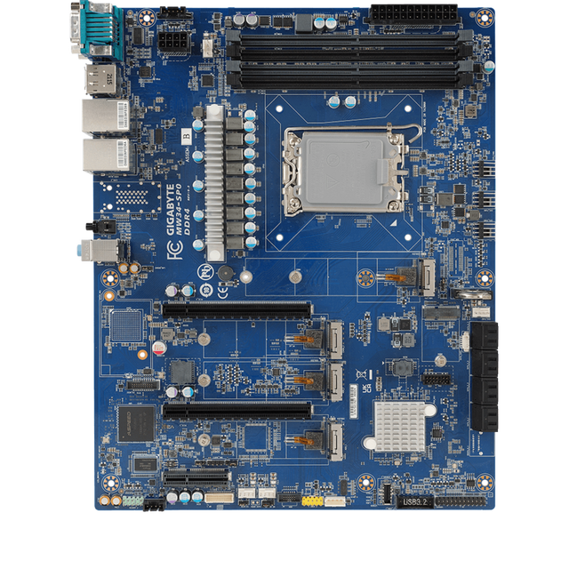 GIGABYTE Workstation Motherboard MW34-SP0  14th/13th/12th Gen Intel Core ATX with W680 Chipset DDR4 Memory New LGA 1700