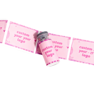 Etichette Adesive Personalizzate Impermeabili per Fiale Liquide 3ml 5ml 10ml Adesivi in Vinile Autoadesivi con Logo - Product Image 1