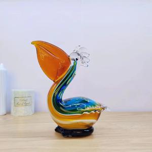 Adornos de Animales de Vidrio Modernos y Creativos con Diseño de Dibujos Animados, Pelícano, Peco Peco, Decoración para el Hogar, Entrada, Mueble de TV, Artesanías Decorativas - Product Image 1