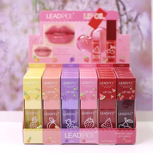 Huile à lèvres Leadface, 24 pièces, 6 saveurs fruitées, transparente, hydratante, brillance fruitée douce, gloss à lèvres en stock, vente en gros - Product Image 3