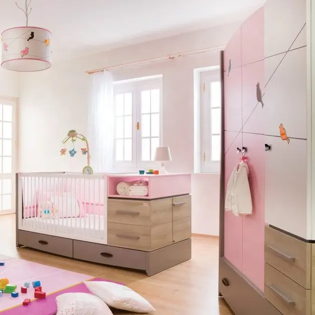 Fabriek Directe Verkoop Houten Babykamer Meubels Set