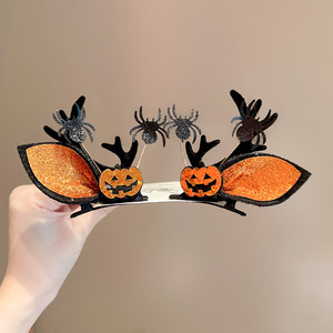 Nuevas Diademas de Halloween para Fiestas de Disfraces, Accesorios para el Cabello con Diseño de Calabaza y Murciélago Espeluznante, con Pinzas para el Cabello, para Niños - Product Image 4