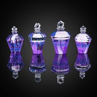 UDIXI Dés multifaces personnalisés à bords tranchants Rpg Dragon et Donjon Ensemble de dés en résine pour bouteilles de médicaments magiques faites à la main