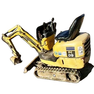 รถขุดขนาดเล็กมือสอง โคมัตสึ PC09 1T ผลิตในญี่ปุ่น พร้อมอุปกรณ์เสริมแบบ Thumb Attachment และ Quick Coupler Breaker - Product Image 1