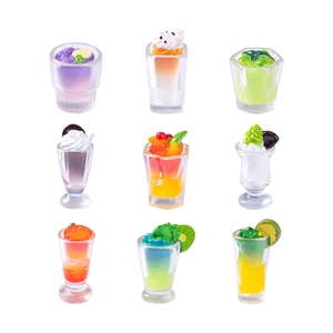 Gobelet à smoothie d'été Weij, décorations alimentaires et ludiques DIY, accessoires pour sacs surprises, <span class=keywords><strong>mini</strong></span> décorations de bureau, miniatures de paysages - Product Image 1