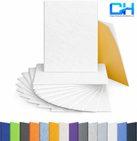 Panneau acoustique en polyester sans formaldéhyde, structure multicouche, texture 3D, prix d'usine Chiheng, pour l'insonorisation des auditoriums