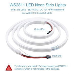Tira de LED FCOB Rosa, Roja y Amarilla, CRI 90 95, Luz LED COB, 480 LED, 24 V, 8 mm, Sin Puntos de Luz, Tira de LED COB Flexible - Product Image 2