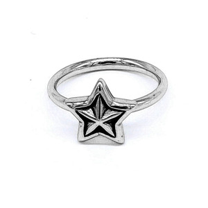 yunnique Star Pinky <b>Ring</b> For Women <b>Titanium</b> Steel Minimalist Design Gift Jewelry - Product Image 1