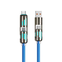 Vente chaude 4 en 1 240W Câble de chargeur Charge rapide Multi USB Type C Câble de données Universel pour téléphone portable