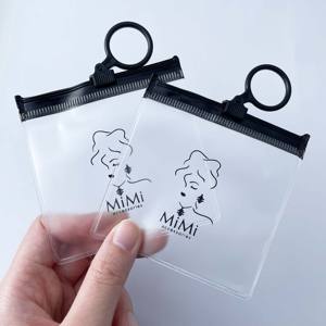 Customizable Logo Designs Reusable PVC <b>Plastic</b> Packaging <b>Bags</b> For cCosmetics, Jewelry And Rings - Product Image 5