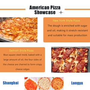 สายการผลิตพิซซ่าแป้งบางแบบอเมริกันของ Longyu American <span class=keywords><strong>Chicago</strong></span> Tavern เครื่องขึ้นรูปแป้งพิซซ่าอัตโนมัติเต็มรูปแบบ อุปกรณ์เบเกอรี่ - Product Image 2