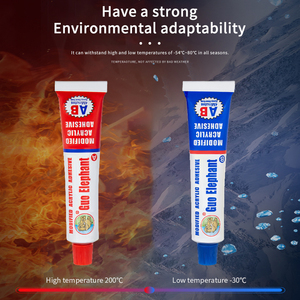 ZY241 Guoelephant Modified Acrylic <b>Adhesive</b> AB Glue Fast Curing High Strength <b>Construction</b> Double Component 4 Minutes 80G 20G - Product Image 4