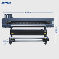 KTM-1904 numérique tissu imprimante à sublimation machine pour t-shirt machine d'impression par sublimation traceur imprimante à sublimation
