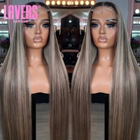 Vorgezupfte HD-Lace-Perücken aus Echthaar, Echthaar-Lace-Front-Perücken für Schwarze Frauen, Brasilianische Haare HD-Lace-Frontal-Perücken von Anbietern