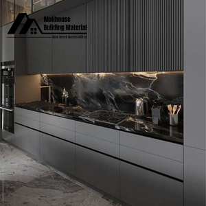 Mobili da <span class=keywords><strong>Cucina</strong></span> Moderni in HDF con Doppio Cestello Estraibile, Armadio in Legno con Lavello e Fornello - Product Image 5