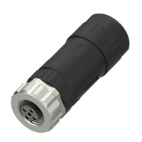 Connecteur de câble câblable sur site Marvtech M12 femelle 4/5/8 broches Code A PG11 pour présentoirs