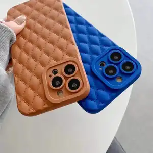 Lady Leather Lens All-inclusive Covers Luxurious Lambskin Phone Case For iPhone 13 12 11 Pro Max 7 8plus xs max Angel Eyes Case