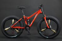 Vélos de montagne hybrides tout suspendus 24 pouces en gros d'usine, 7/21/24/27/30 vitesses, cadre en acier, freins à disque, Softail 4.0