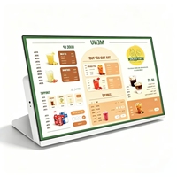 Écran de menu électronique sur pied Reachii Star 21,5 pouces ultra-mince, angle de vue complet 178°, coque personnalisable, sérigraphie