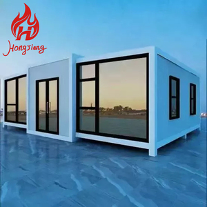 Maison conteneur en acier léger 4 chambres 20 pieds 40 pieds résistante aux ouragans pliable en kit extensible bureau villa pour usage commercial - Product Image 2
