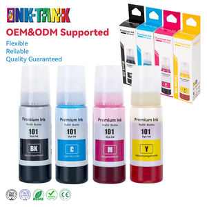 INK-TANK 101 Encre de recharge en vrac compatible couleur de qualité supérieure à base d'eau pour imprimante <span class=keywords><strong>Epson</strong></span> <span class=keywords><strong>EcoTank</strong></span> L6276 L4150 <span class=keywords><strong>L6170</strong></span> L6290 - Product Image 1
